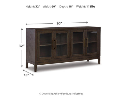 Burkhaus - Dining Room Server - Dark Brown - Hornell Furniture Outlet