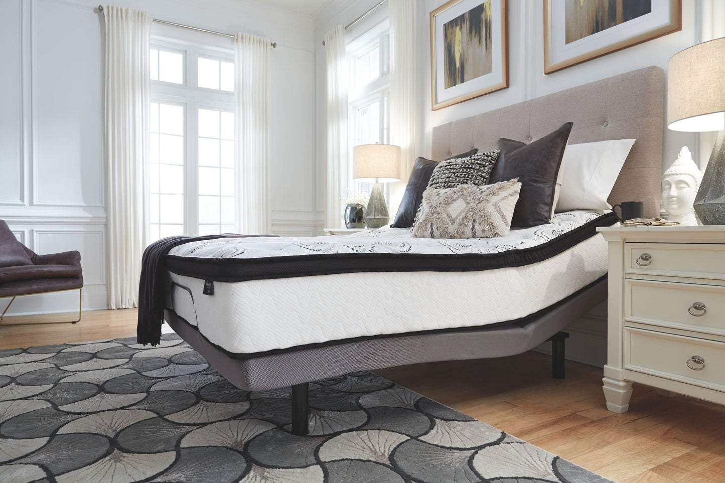 Chime 12 Inch Hybrid - Ultra Plush Hybrid Mattress - Hornell Furniture Outlet