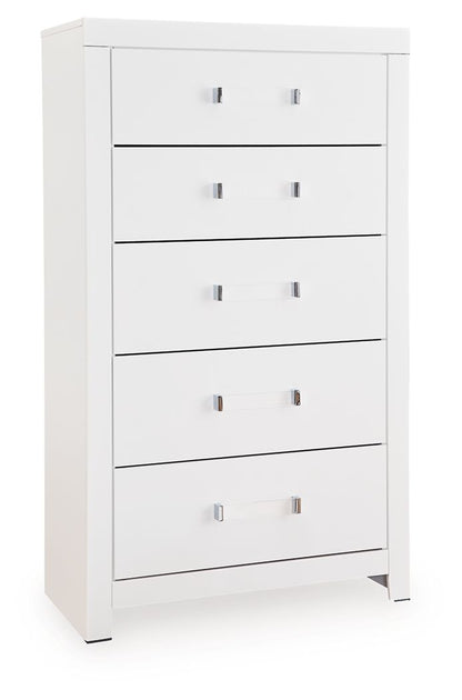 Maeling - Five Drawer Chest - Hornell Furniture Outlet