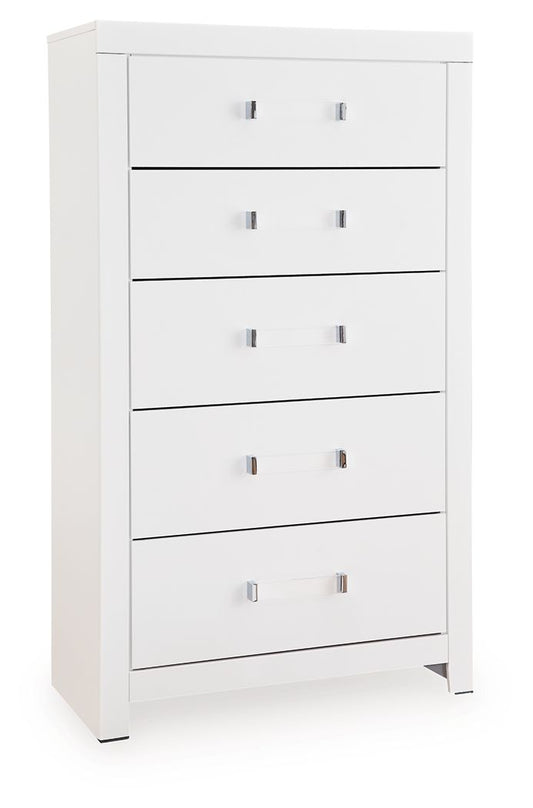 Maeling - Five Drawer Chest - Hornell Furniture Outlet