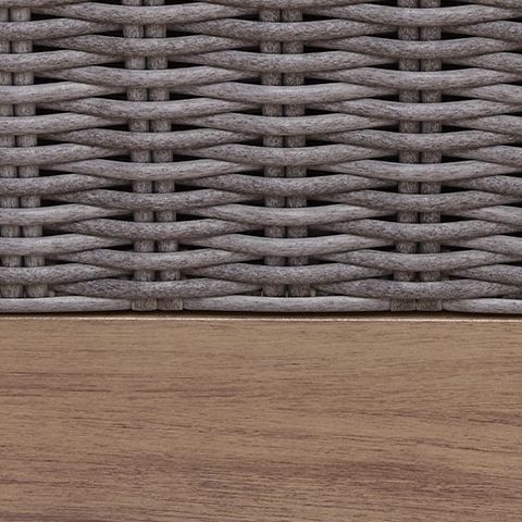 Harmony Headlands - Swivel Lounge With Cushion - Natural / Gray - Hornell Furniture Outlet