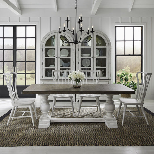River Place - Trestle Table Set - Hornell Furniture Outlet