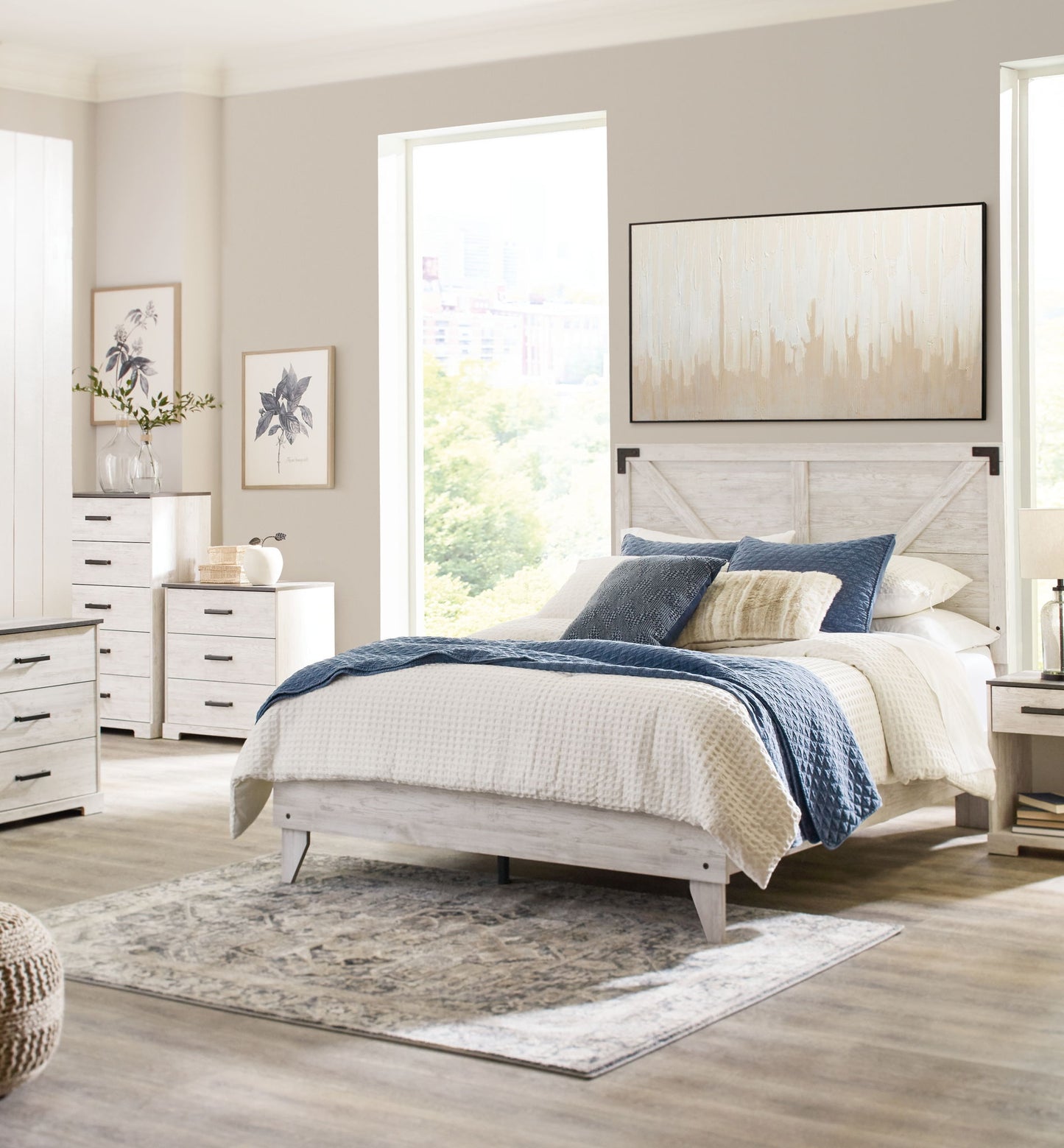 Shawburn - Panel Bed - Hornell Furniture Outlet