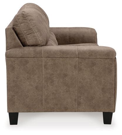 Navi - 3 Pc. - Sofa, Loveseat, Rocker Recliner - Fossil - Hornell Furniture Outlet