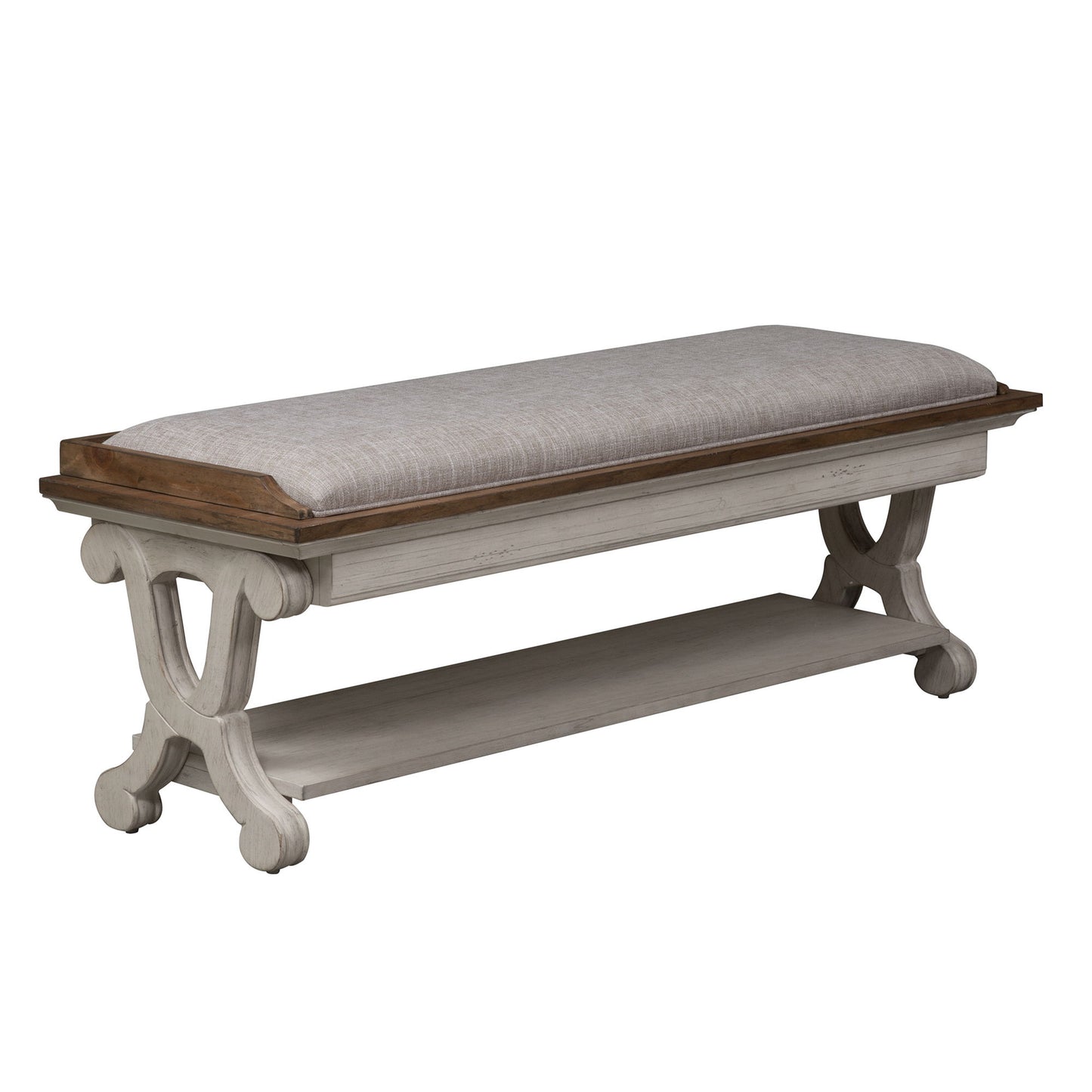 Farmhouse Reimagined - Bed Bench - White - Hornell Furniture Outlet