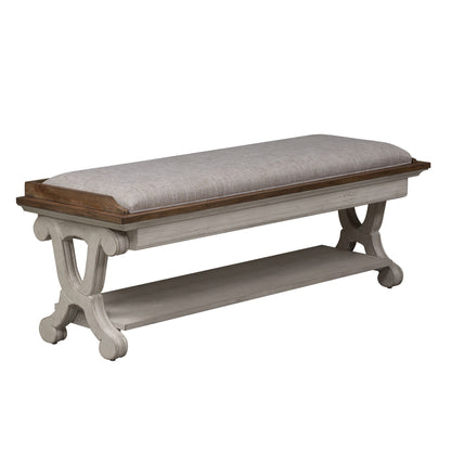 Farmhouse Reimagined - Bed Bench - White - Hornell Furniture Outlet