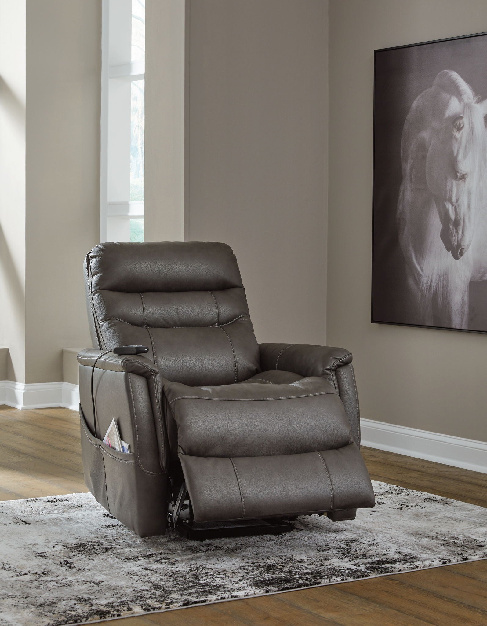 Strawbill - Power Lift Recliner - Hornell Furniture Outlet
