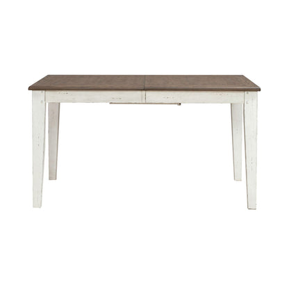 Al Fresco - Rectangular Leg Table - Graphite / Whitestone - Hornell Furniture Outlet