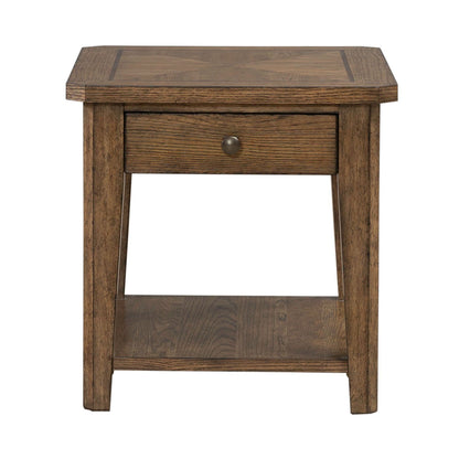 Carolina Park - End Table - Brown - Hornell Furniture Outlet