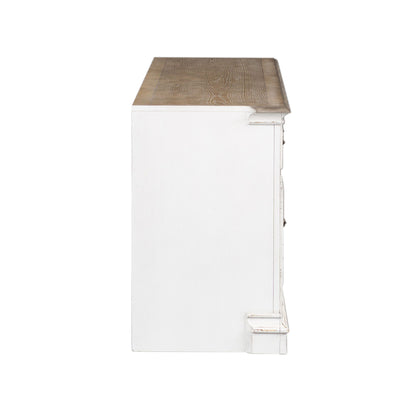 Magnolia Manor - Entertainment TV Stand - White - Hornell Furniture Outlet