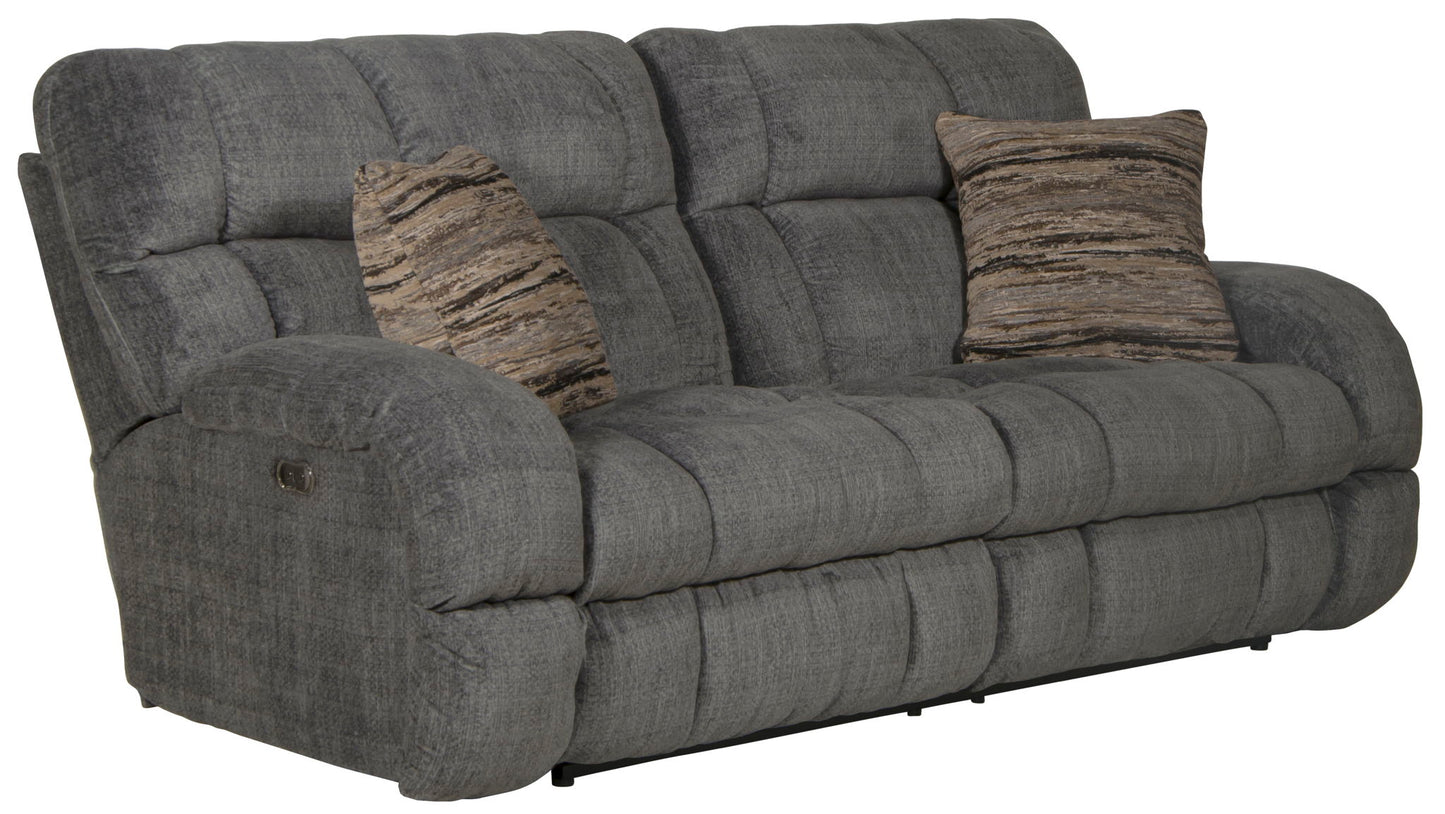 Ashland - Power Lay Flat Reclining Sofa - Hornell Furniture Outlet