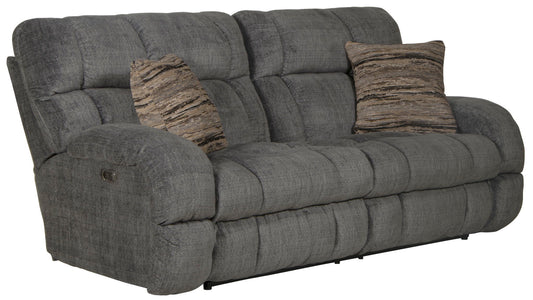 Ashland - Power Lay Flat Reclining Sofa - Hornell Furniture Outlet