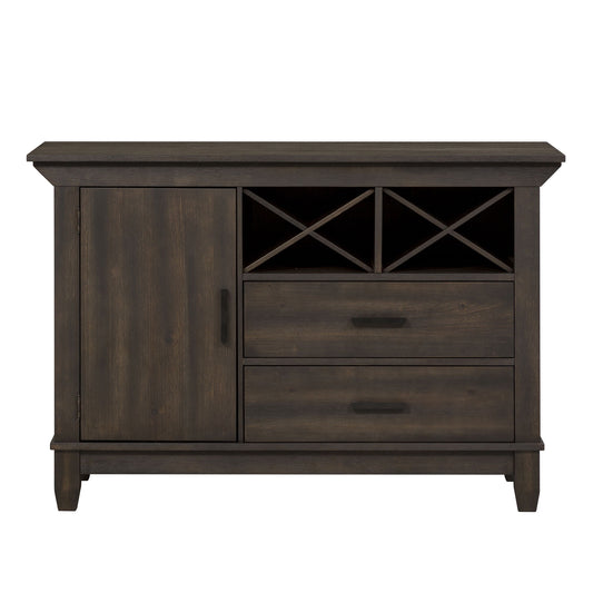 Double Bridge - Sideboard - Dark Brown - Hornell Furniture Outlet