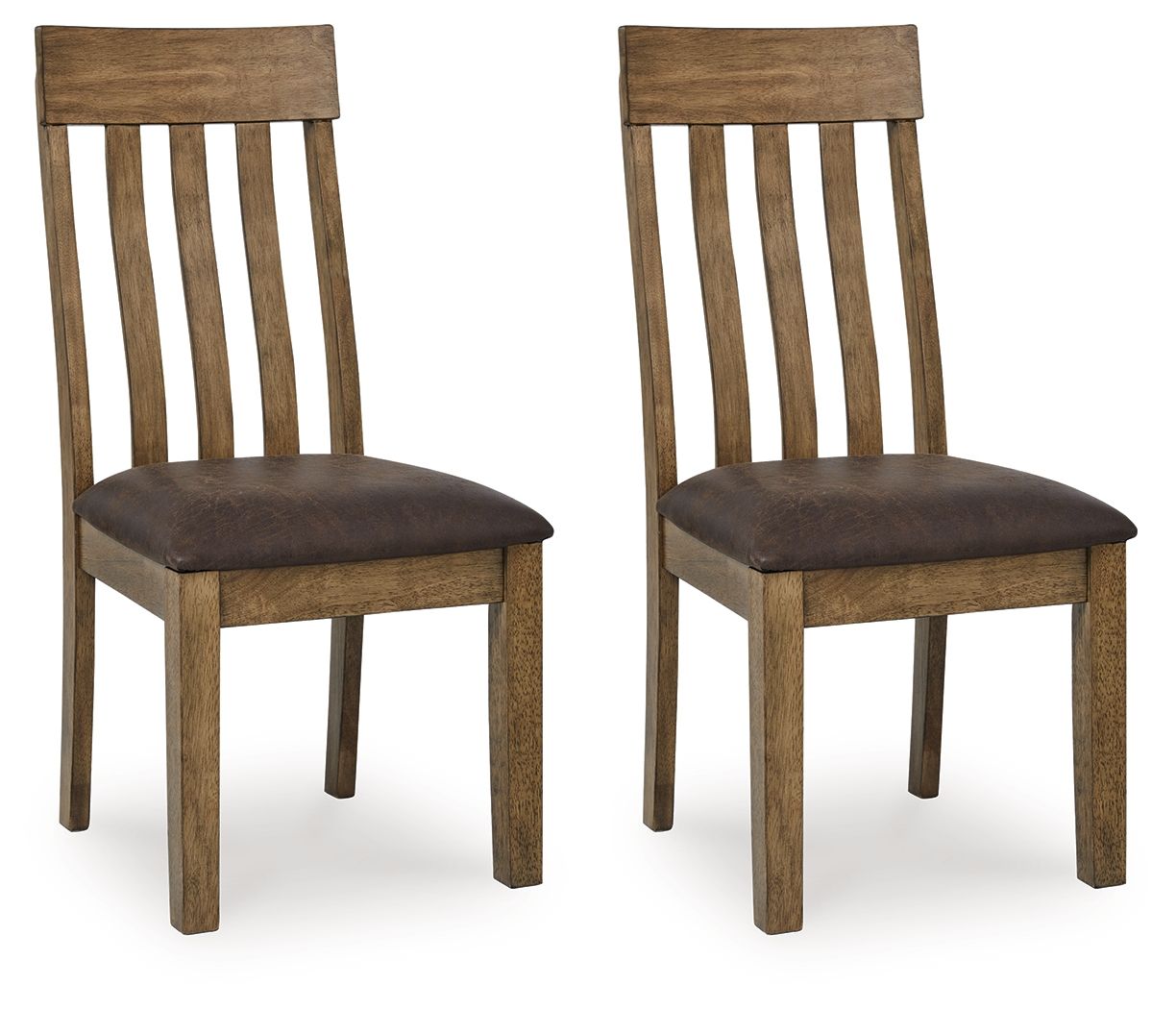 Urbinforte - Dining Upholstered Side Chair (Set of 2) - Light Brown - Hornell Furniture Outlet