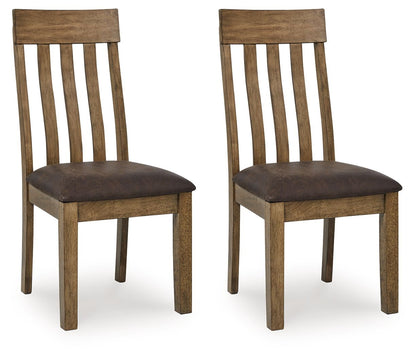 Urbinforte - Dining Upholstered Side Chair (Set of 2) - Light Brown - Hornell Furniture Outlet