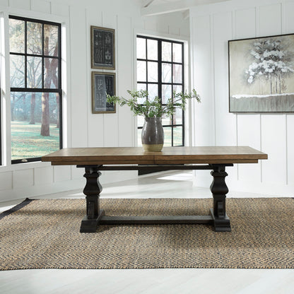 Harvest Home - Trestle Table Set - Hornell Furniture Outlet