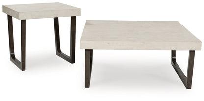 Westenfort - Espresso / Gray - Occasional Table Set (Set of 2) - Hornell Furniture Outlet