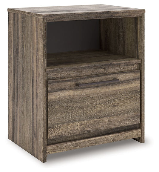 Elbrim - Brown - One Drawer Night Stand - Hornell Furniture Outlet