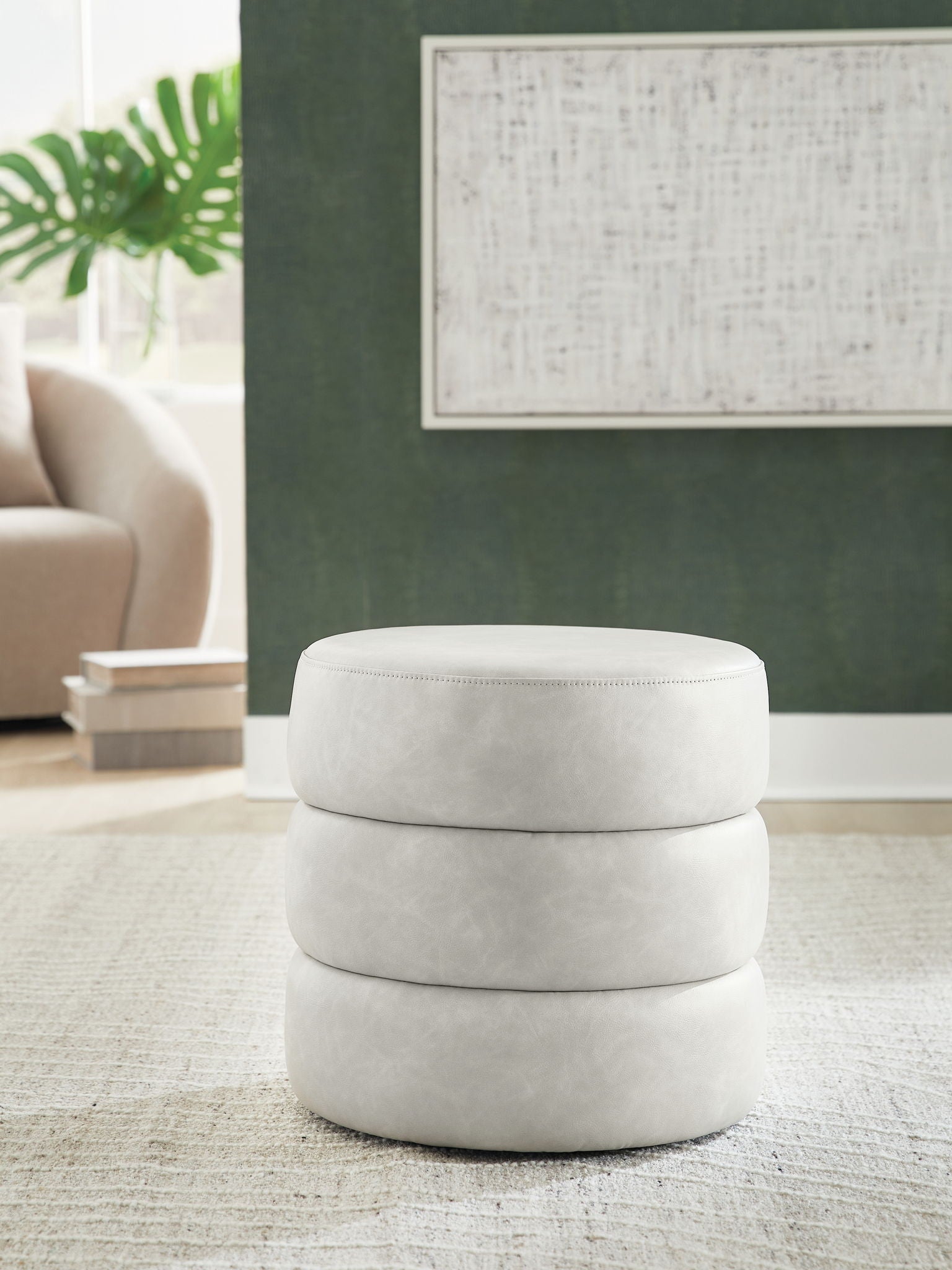 Ummi - Swivel Accent Ottoman - Hornell Furniture Outlet