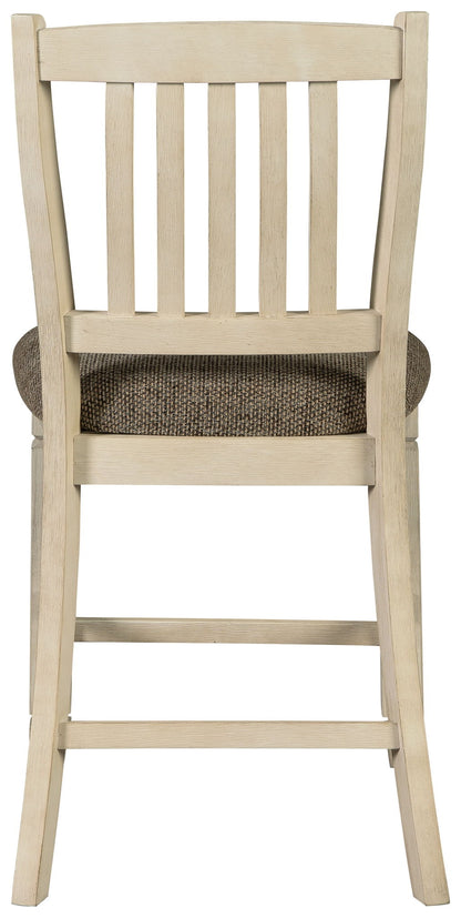 Bolanburg - Beige - Upholstered Barstool (Set of 2) - Hornell Furniture Outlet