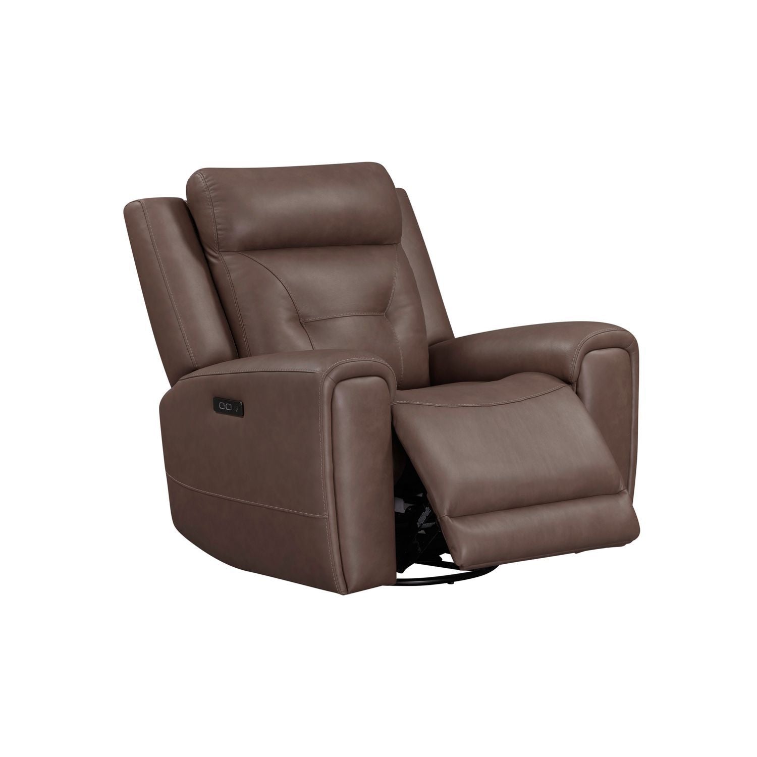 Beckham - Swivel Glider Recliner P2 - Brown - Hornell Furniture Outlet