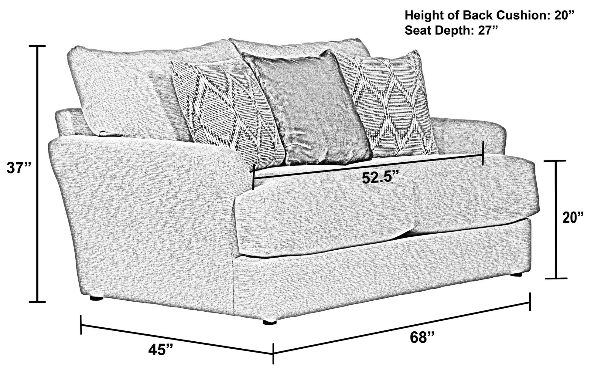 Howell - Loveseat - Hornell Furniture Outlet