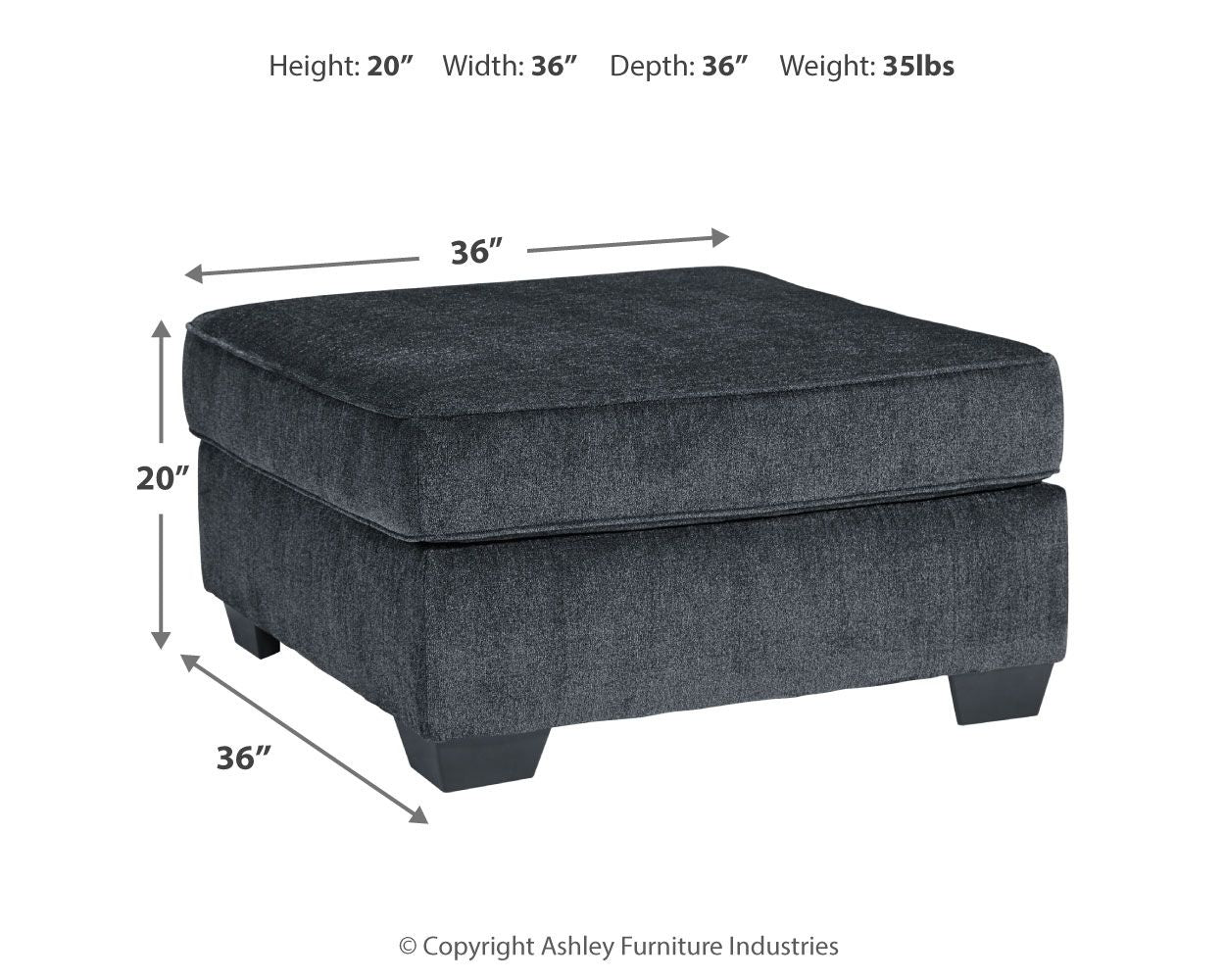 Altari - Accent Ottoman - Hornell Furniture Outlet