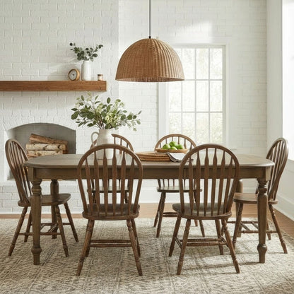 Carolina Crossing - Dining Room Leg Table Set - Hornell Furniture Outlet