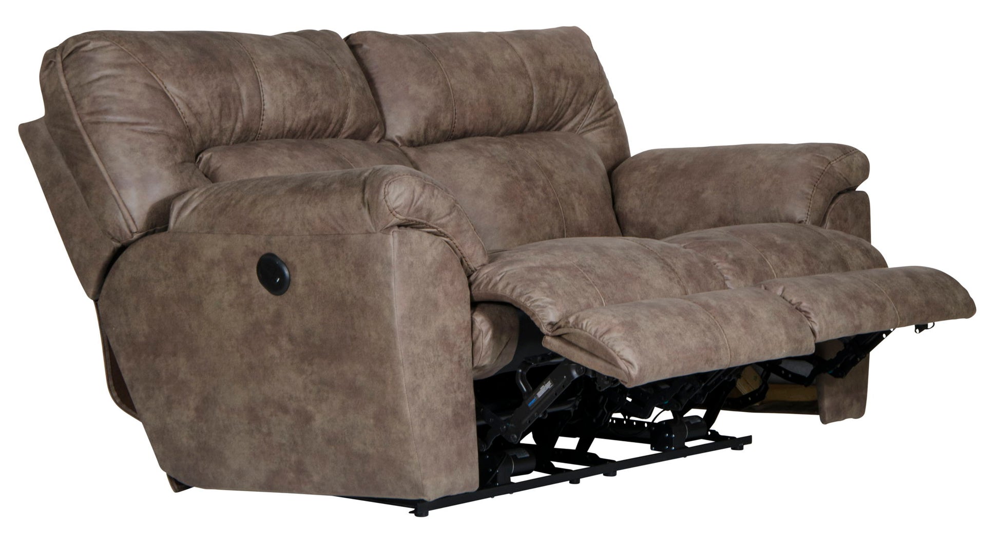 Hollins - Power Reclining Loveseat - Coffee - Hornell Furniture Outlet