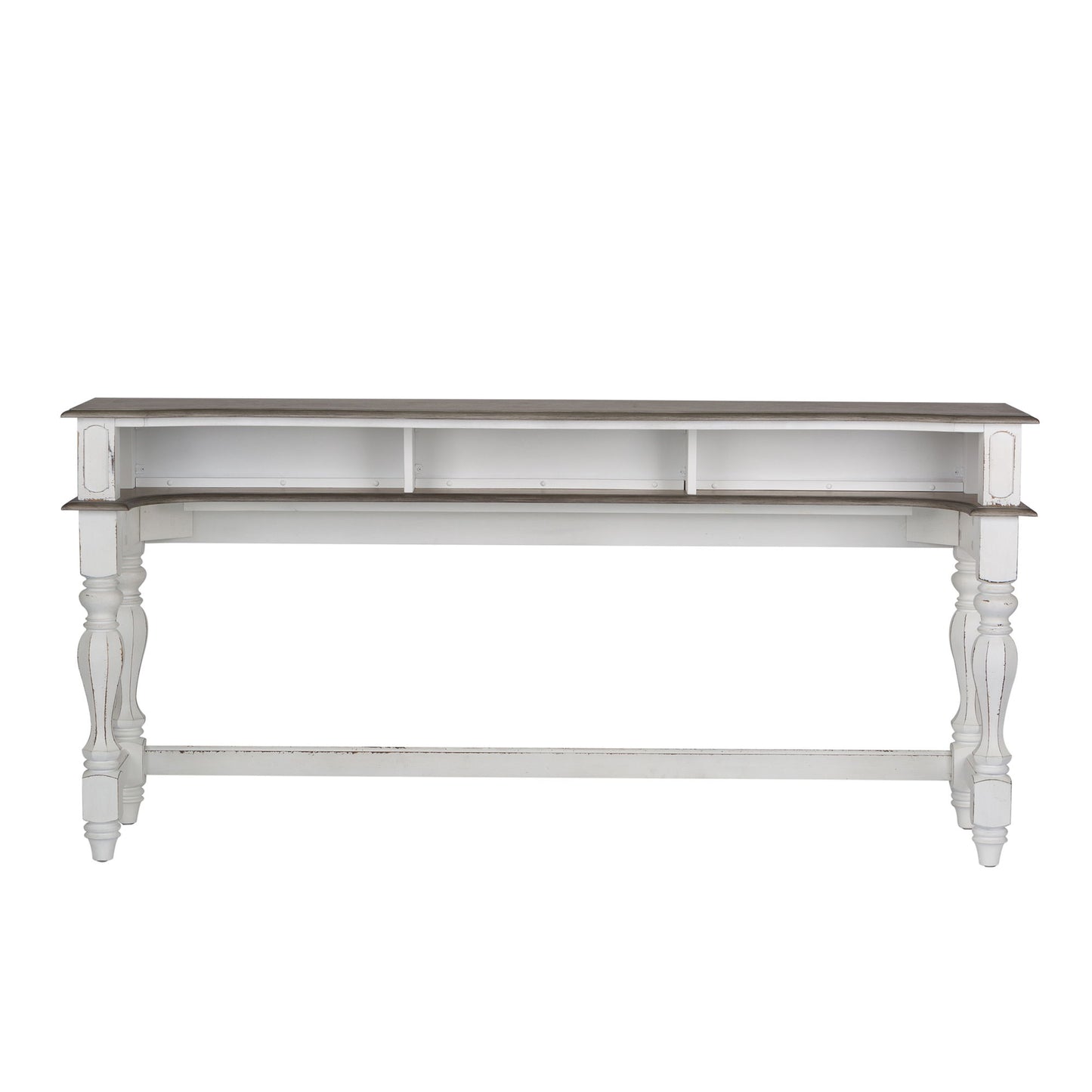 Magnolia Manor - Console Bar Table - White - Hornell Furniture Outlet