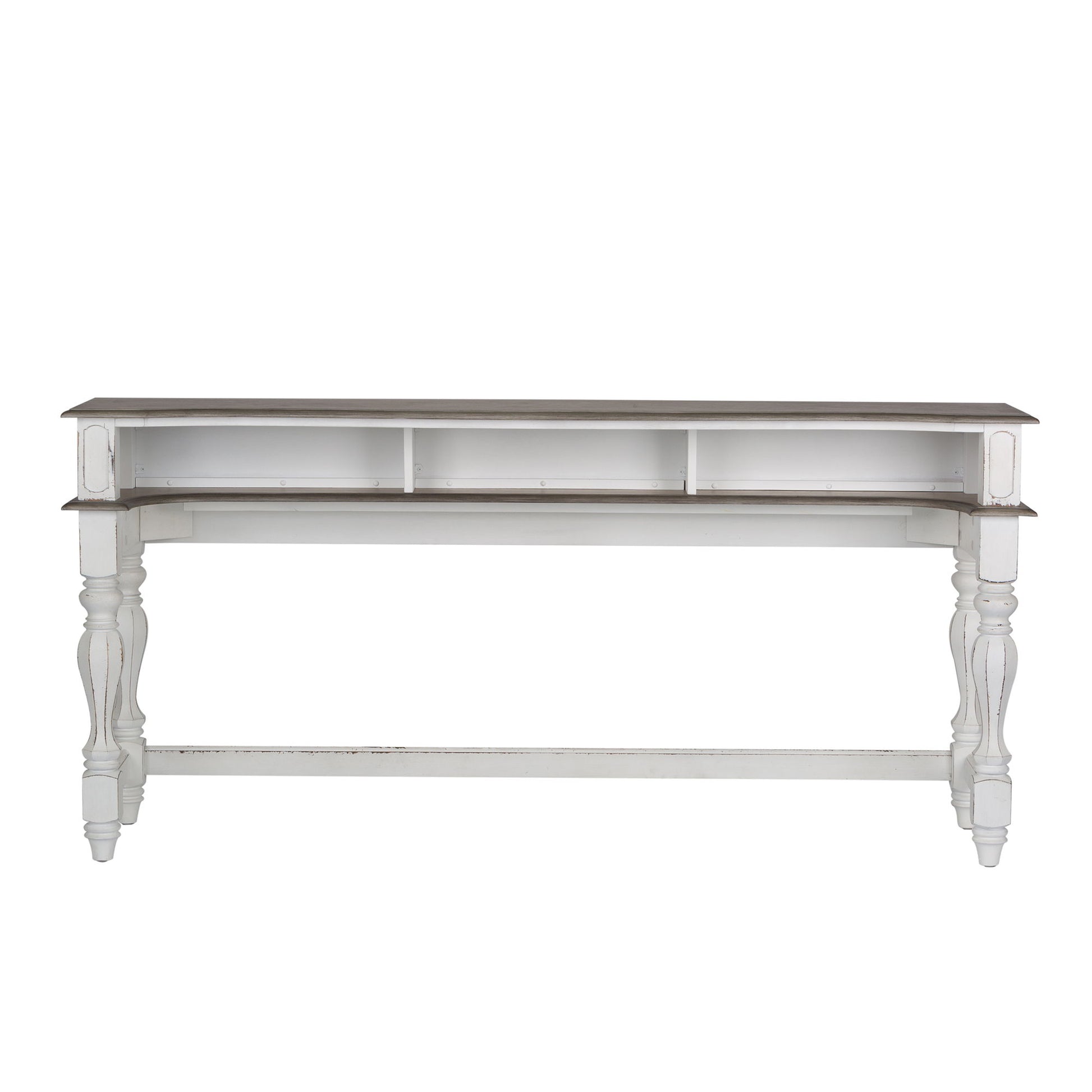 Magnolia Manor - Console Bar Table - White - Hornell Furniture Outlet
