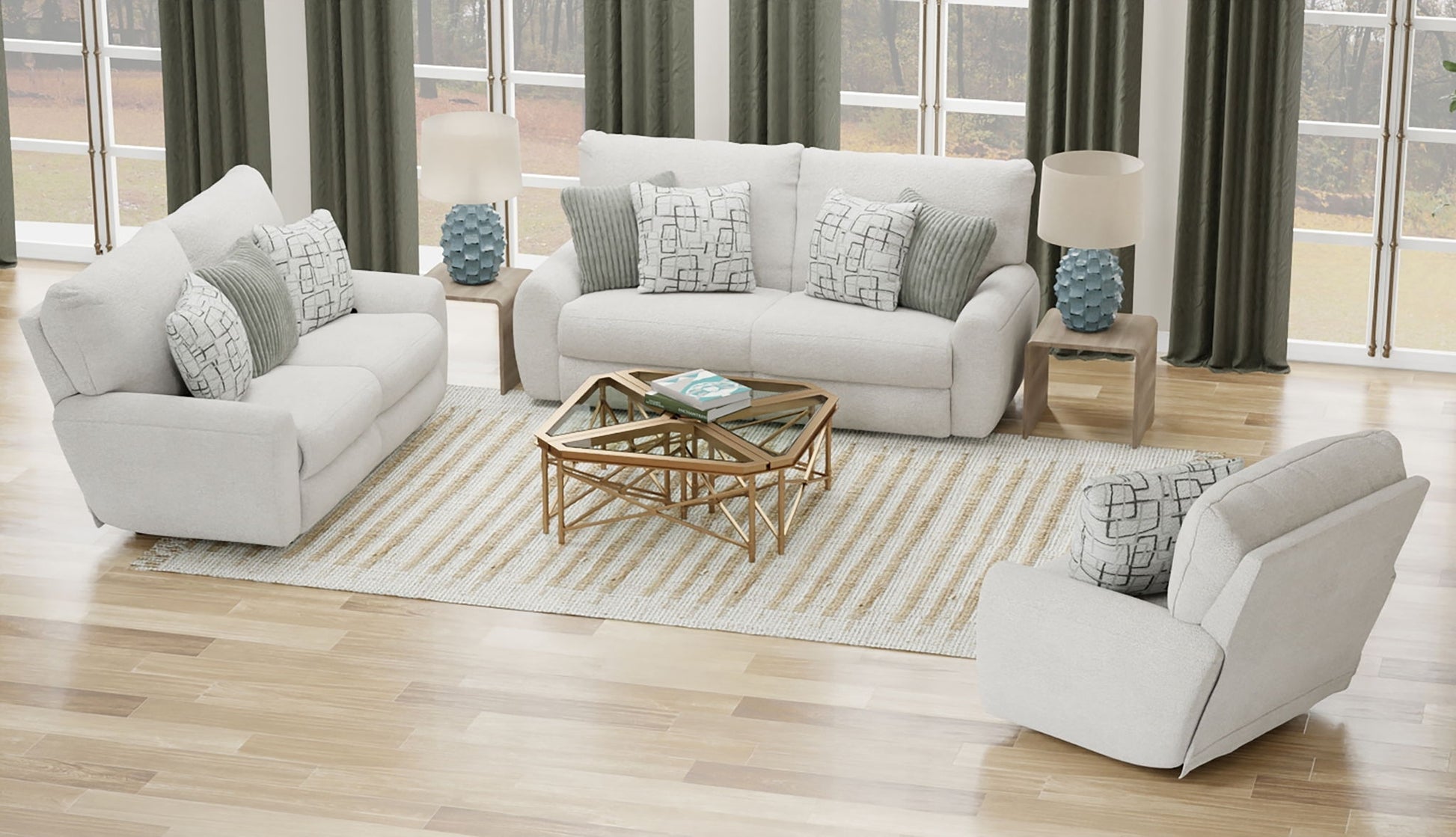 Maxwell - Power Deep Seat Reclining Loveseat - Hornell Furniture Outlet