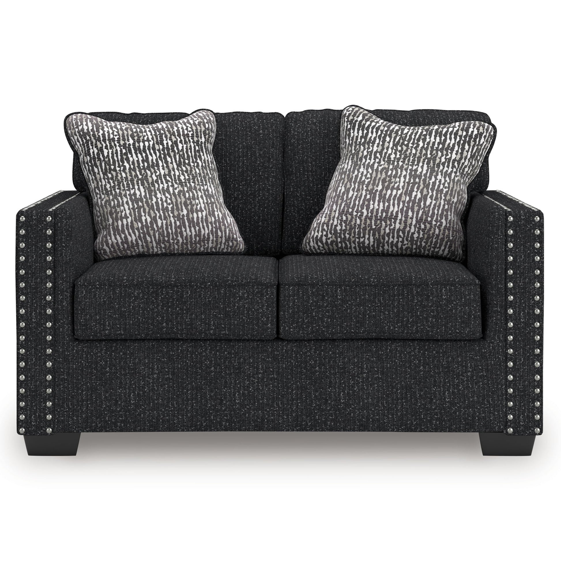Jasmine Peaks - Coal - Loveseat - Hornell Furniture Outlet