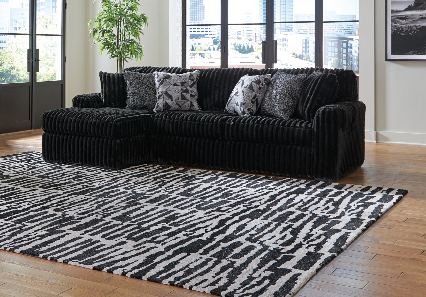 Midnight - Madness - Sectional - Hornell Furniture Outlet