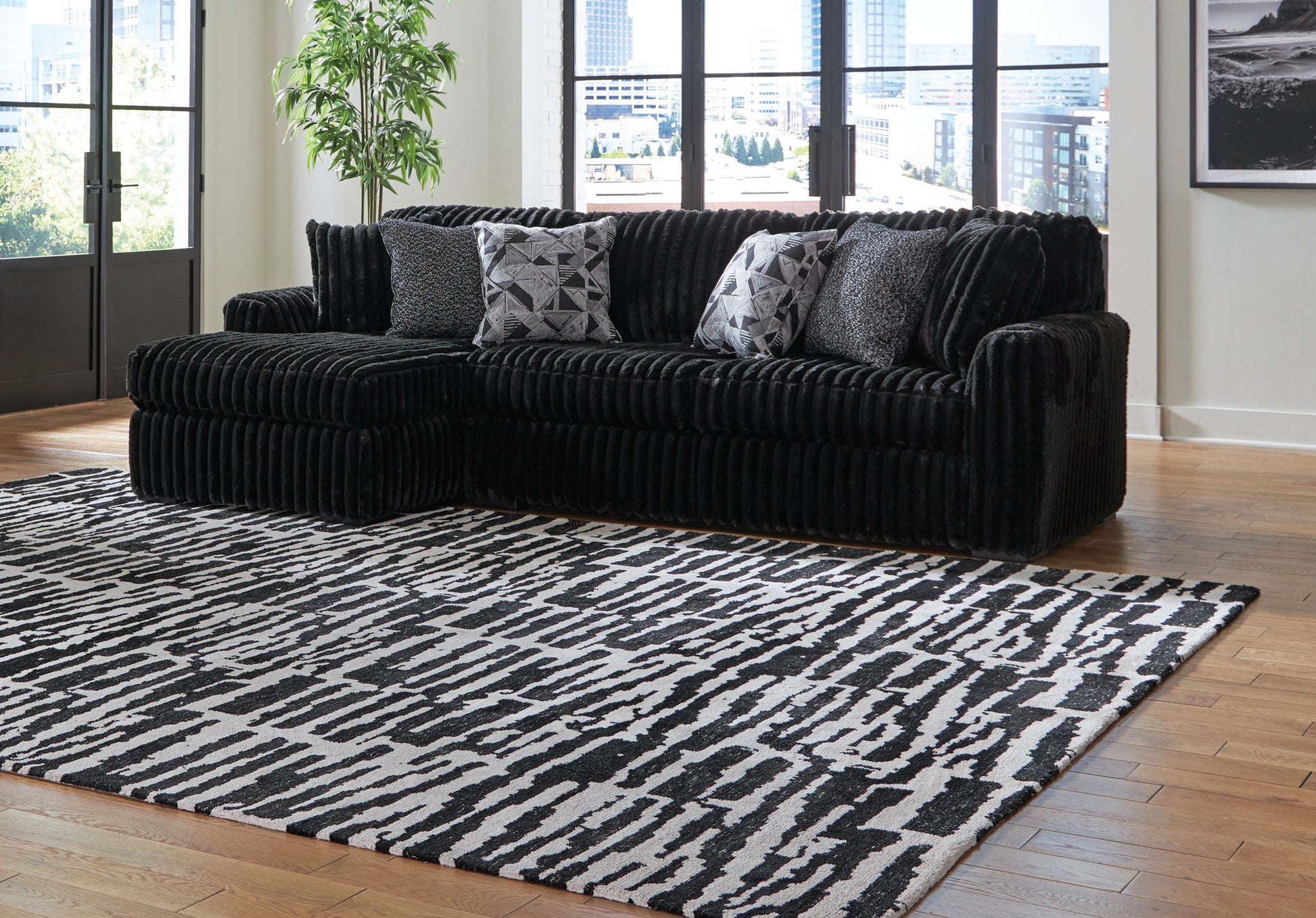 Midnight - Madness - Sectional - Hornell Furniture Outlet