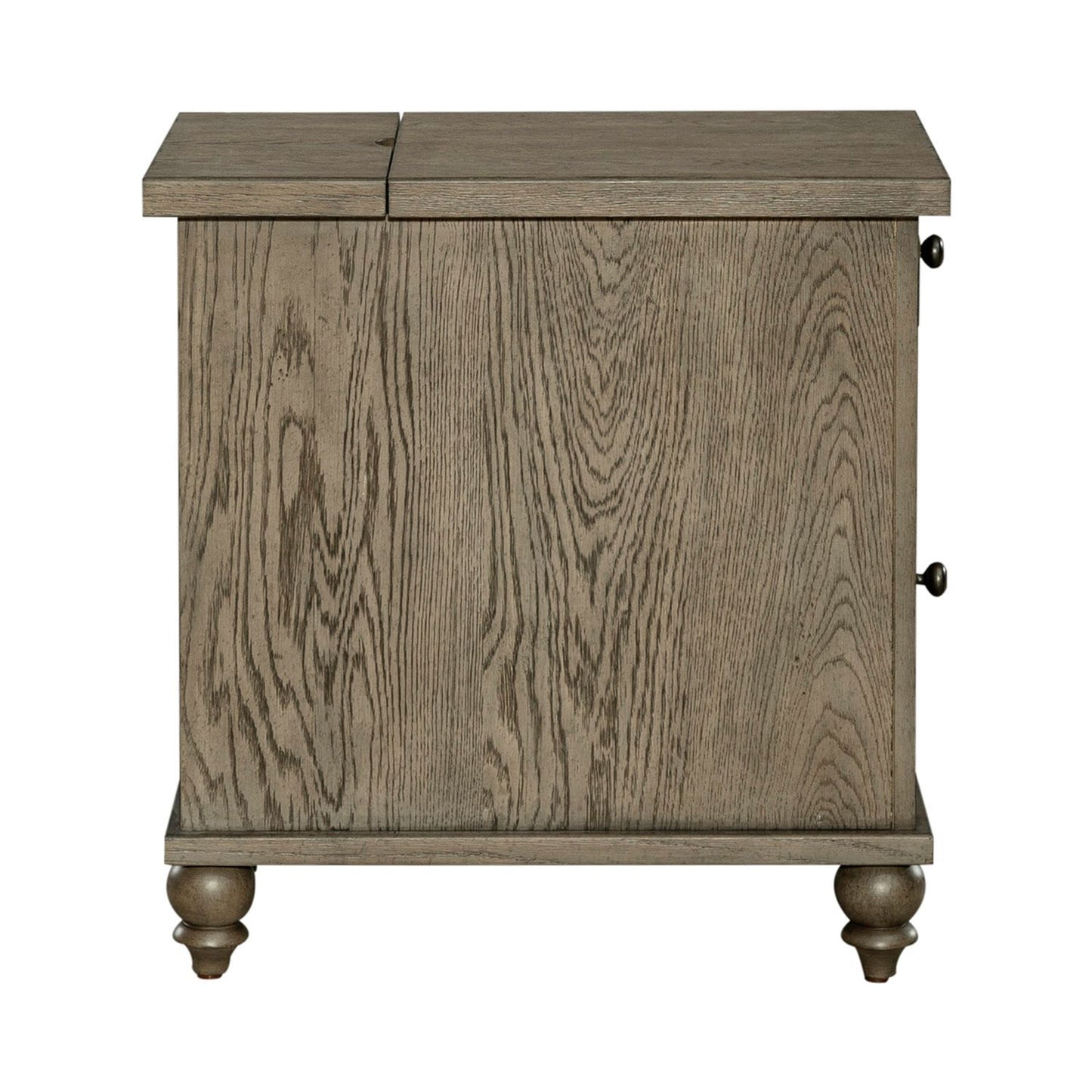 Americana Farmhouse - Chair Side Table - Light Brown - Hornell Furniture Outlet