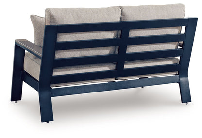 East Beach - Loveseat With Cushion - Blue - Hornell Furniture Outlet