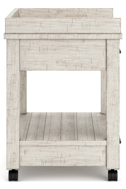 Carynhurst - Whitewash - Printer Stand - Hornell Furniture Outlet