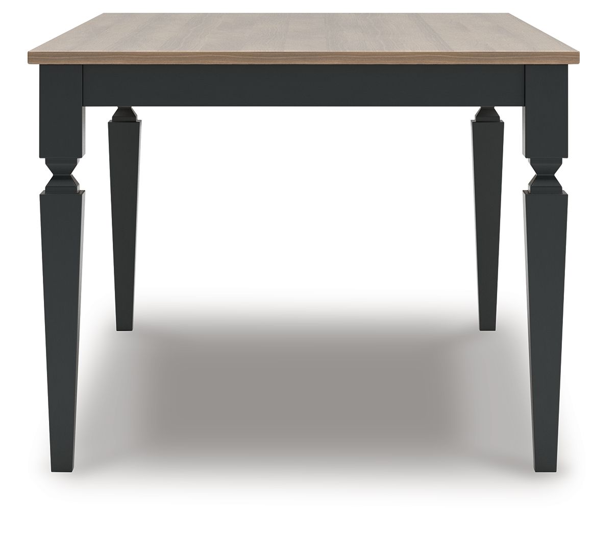 Brenkerton - Grayish Brown / Black - Rectangular Dining Room Table - Hornell Furniture Outlet