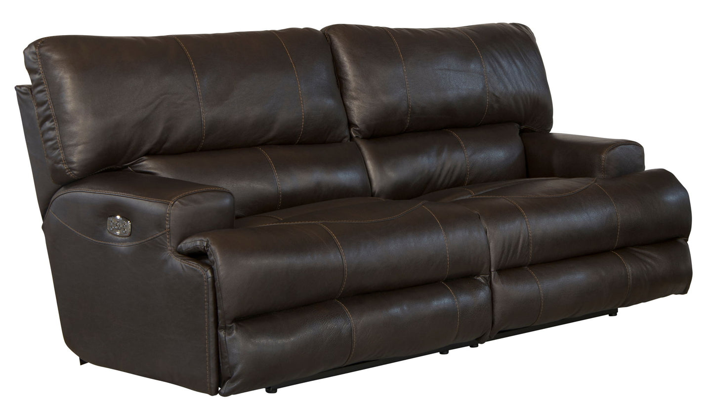 Wembley - Power Headrest With Lumbar Lay Flat Reclining Sofa - Hornell Furniture Outlet