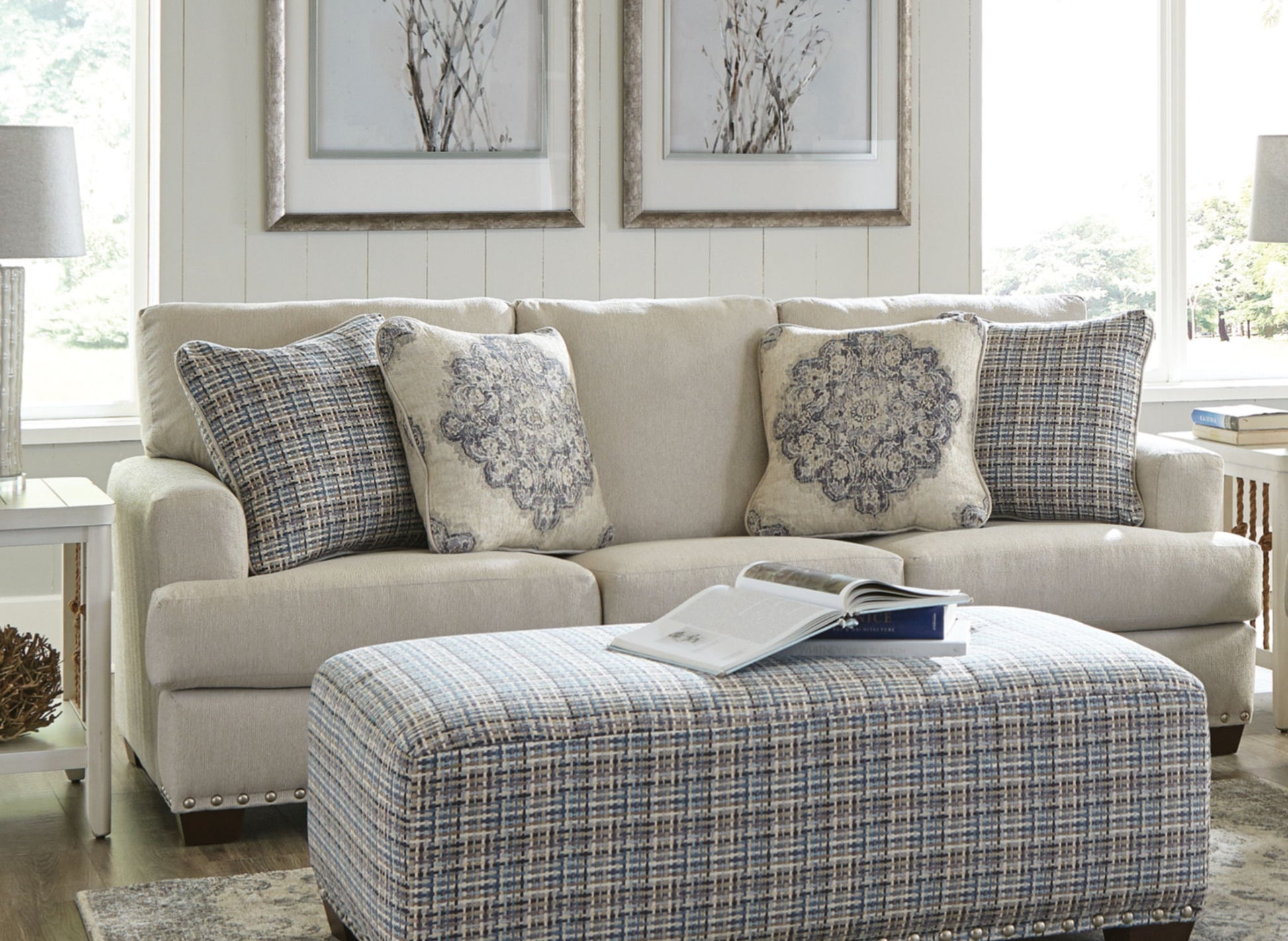 Newberg - Sofa - Platinum - Hornell Furniture Outlet