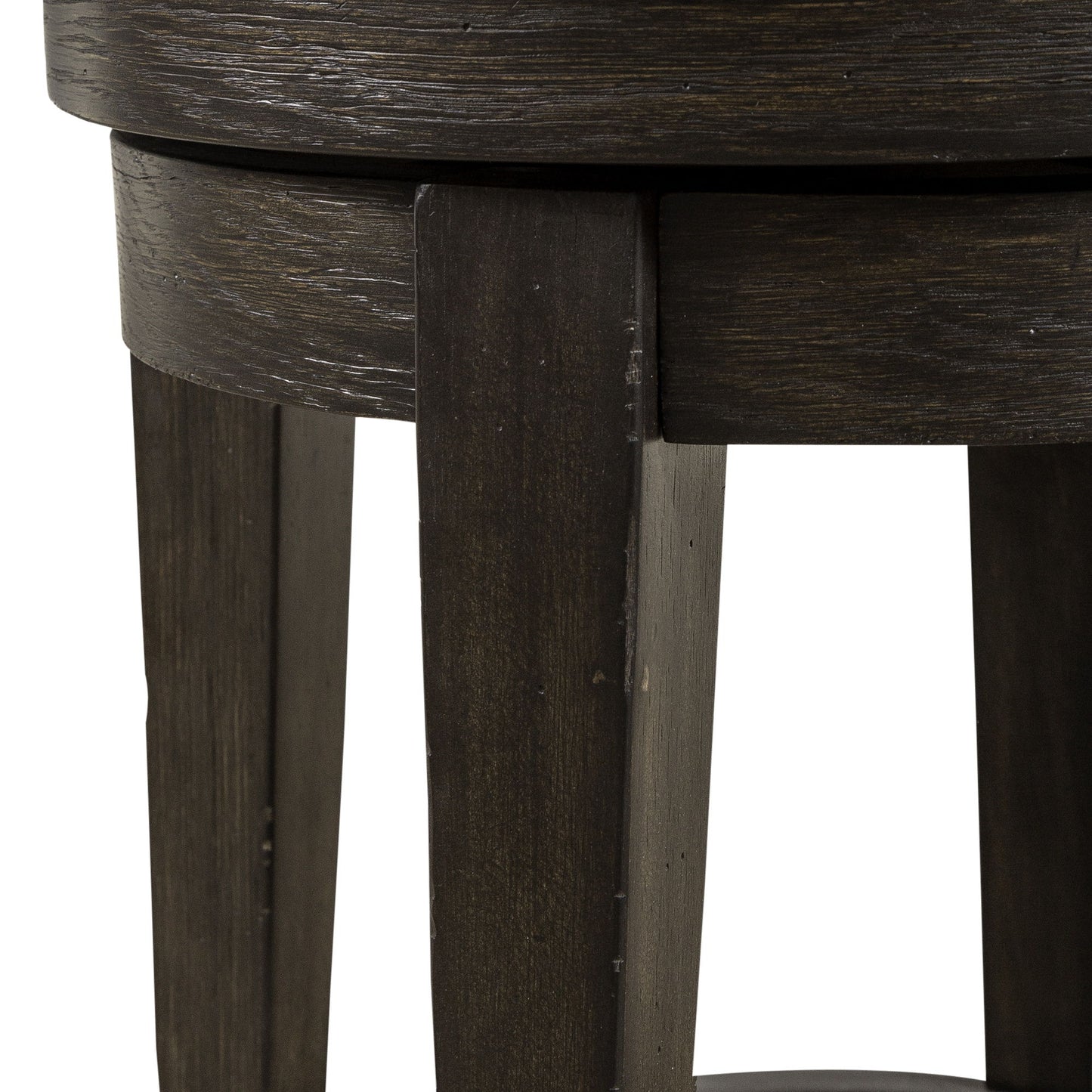 Mill Creek - Console Swivel Stool - Dark Brown - Hornell Furniture Outlet