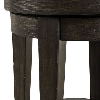 Mill Creek - Console Swivel Stool - Dark Brown - Hornell Furniture Outlet