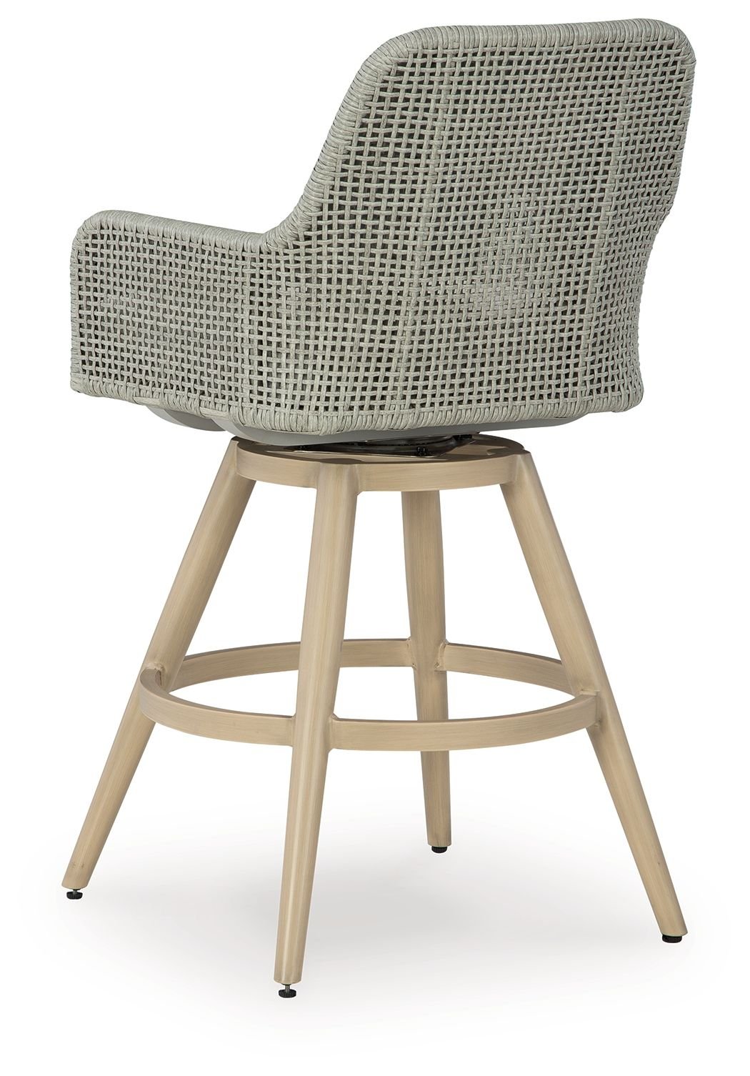 Seton Creek - Beige / Gray - Barstool With Cushion (Set of 2) - Hornell Furniture Outlet