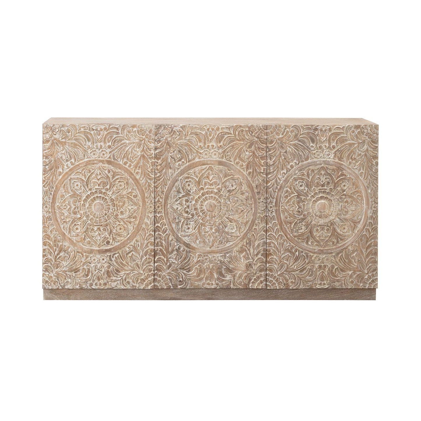 Melody - 3 Door Accent Cabinet - Brown - Hornell Furniture Outlet