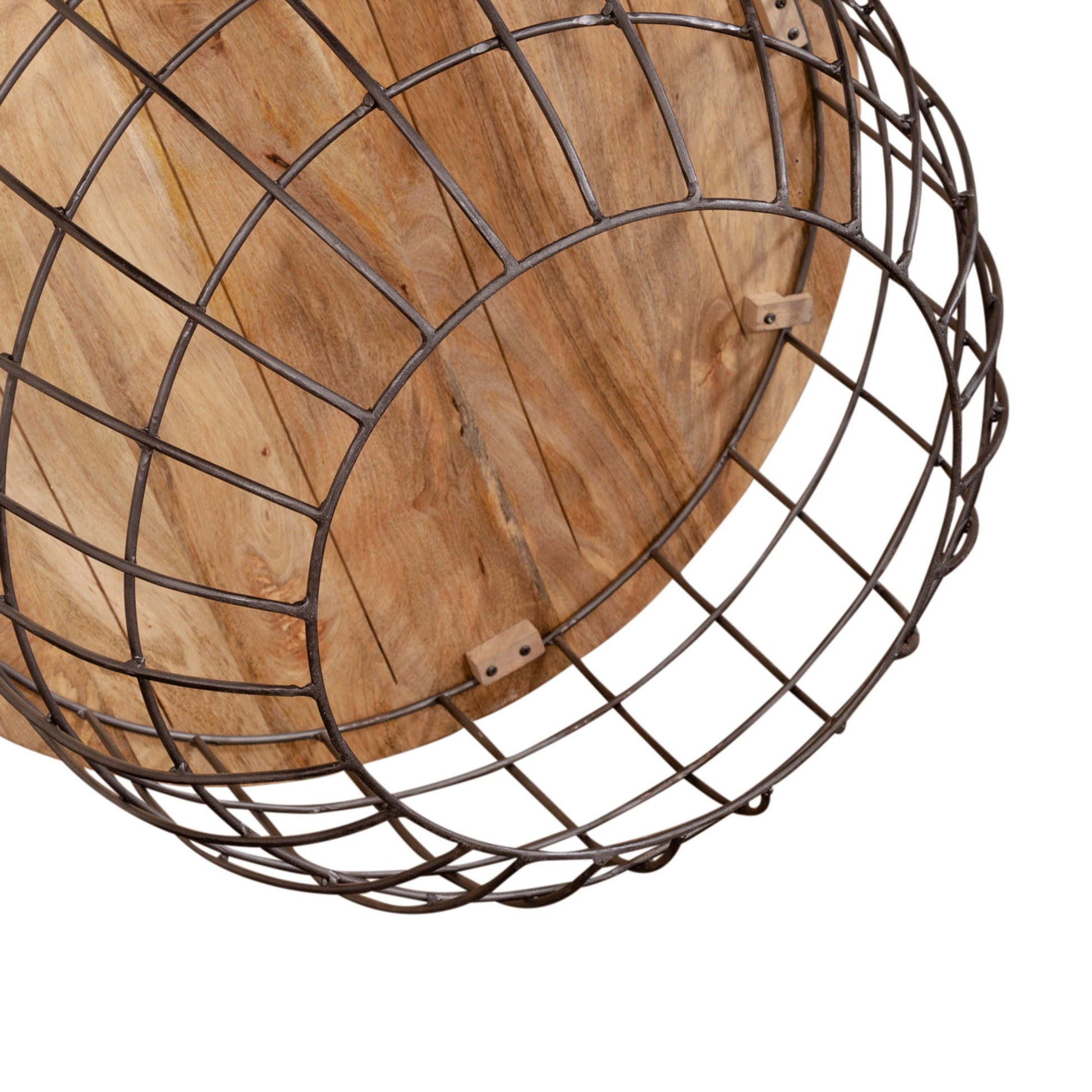Akins - Nesting Caged Accent Tables - Light Brown - Hornell Furniture Outlet