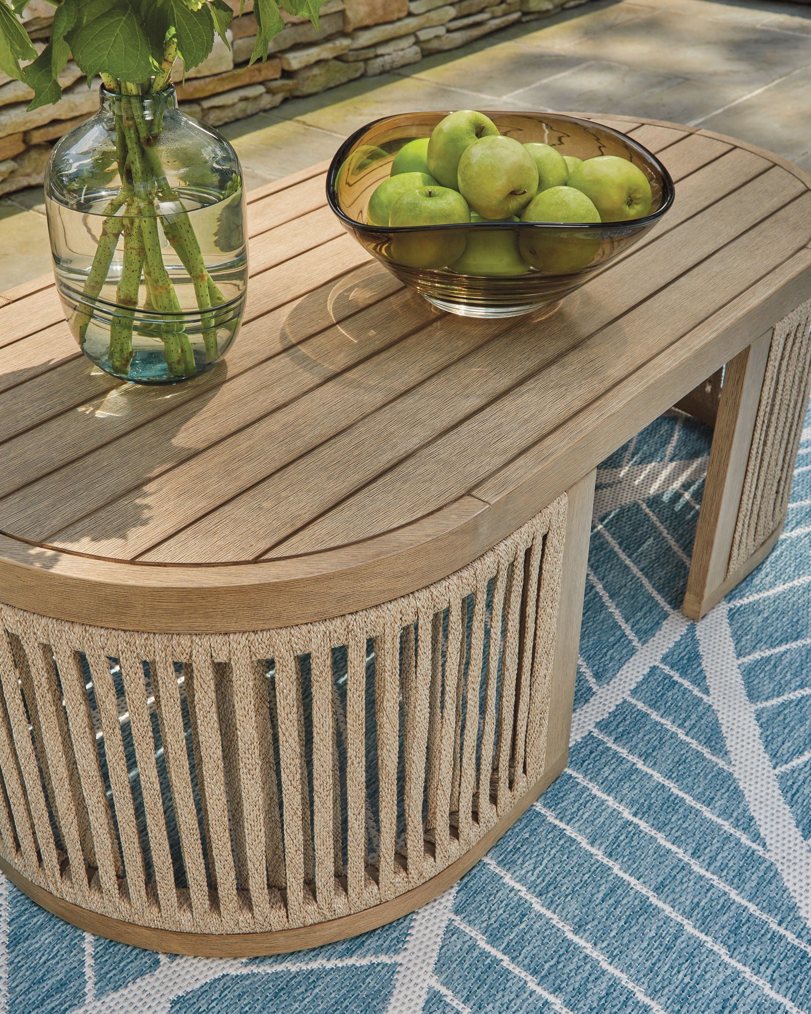 Serena Shores - Beige - Rectangular Cocktail Table - Hornell Furniture Outlet