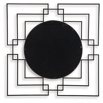 Oceanal - Black / Gold Finish - Accent Mirror - Hornell Furniture Outlet
