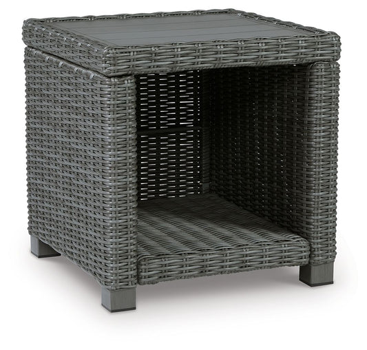 Elite Park - Square End Table - Gray - Hornell Furniture Outlet