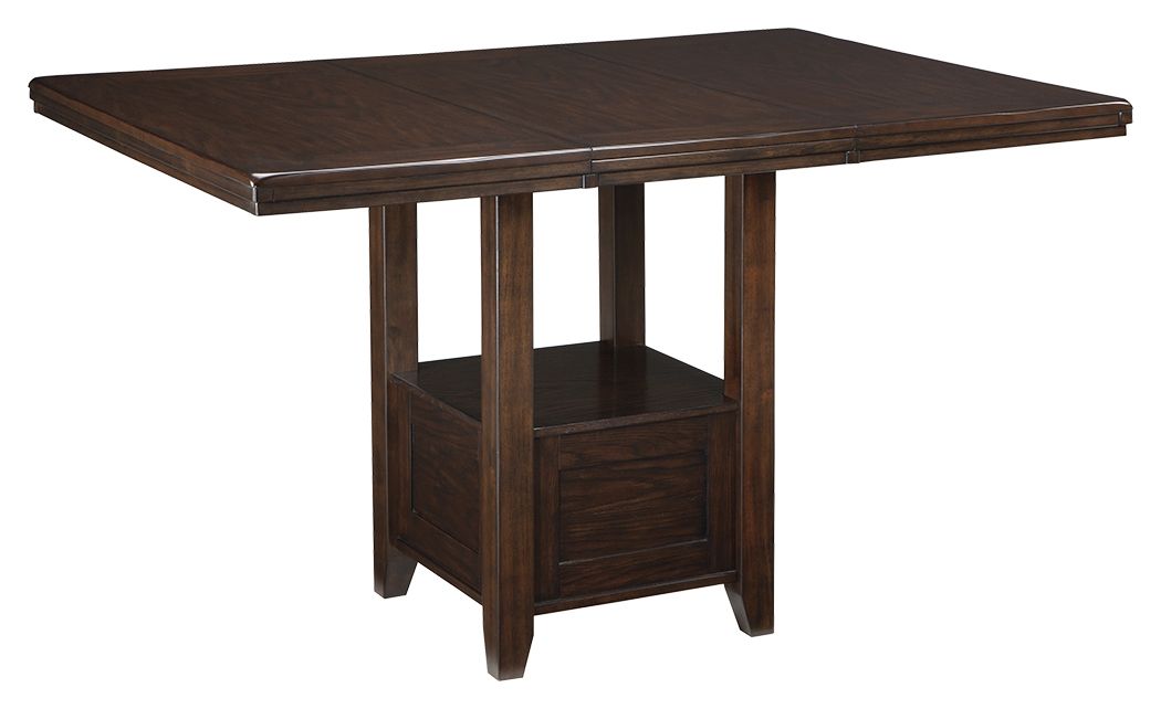 Haddigan - Dark Brown - Rectangular Dining Room Counter Extension Table - Hornell Furniture Outlet
